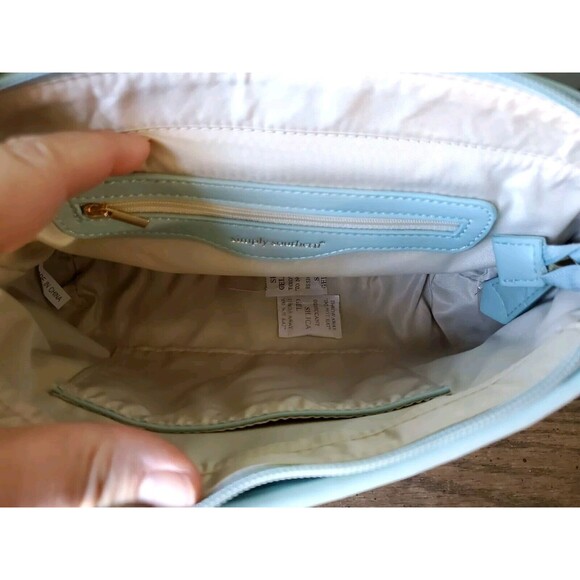 Simply Southern Mint Green Shoulder Bag Purse Gold Chain Quilted Pattern NWT - Picture 9 of 16